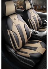 Panda Carlone Series Full Leather Car Seat Cover 1+1 Seats